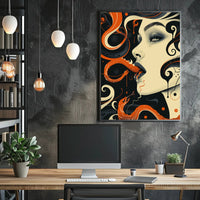 Serpentine Elegance Art Print Poster for Home Decor and Wanderlust Lovers PosterGoat