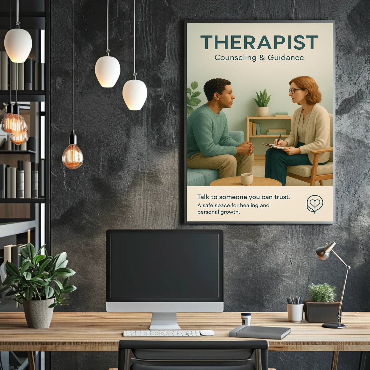 Therapist Counseling Guidance Poster
