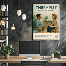 Therapist Counseling Guidance Poster