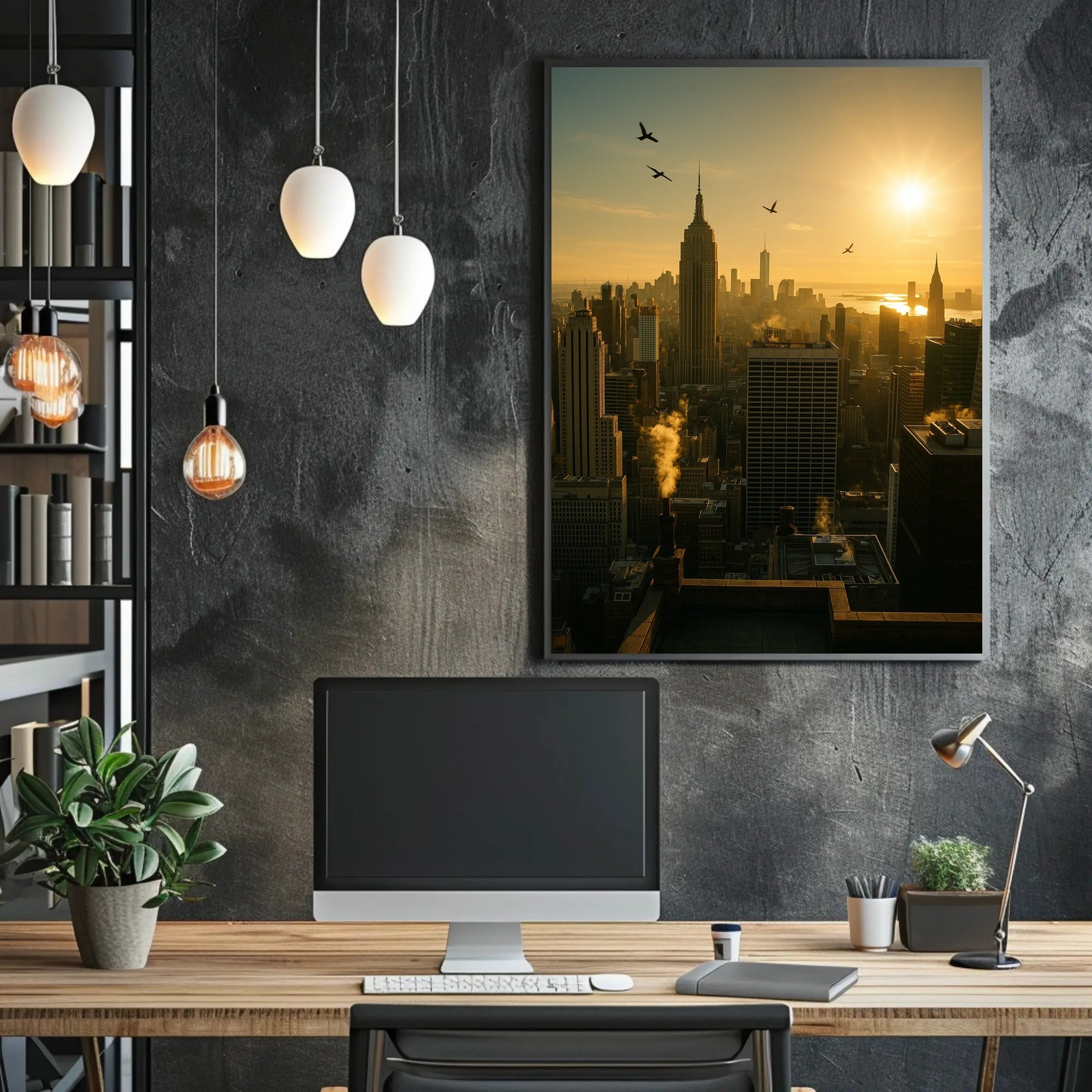 New York City Sunrise Urban or Cityscape Poster