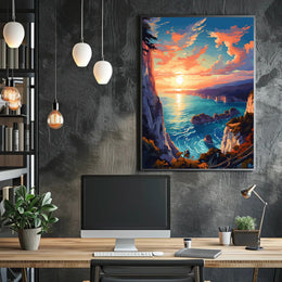 Coastal Sunset Serenity Poster