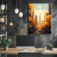 Autumn In The City Poster PosterGoat