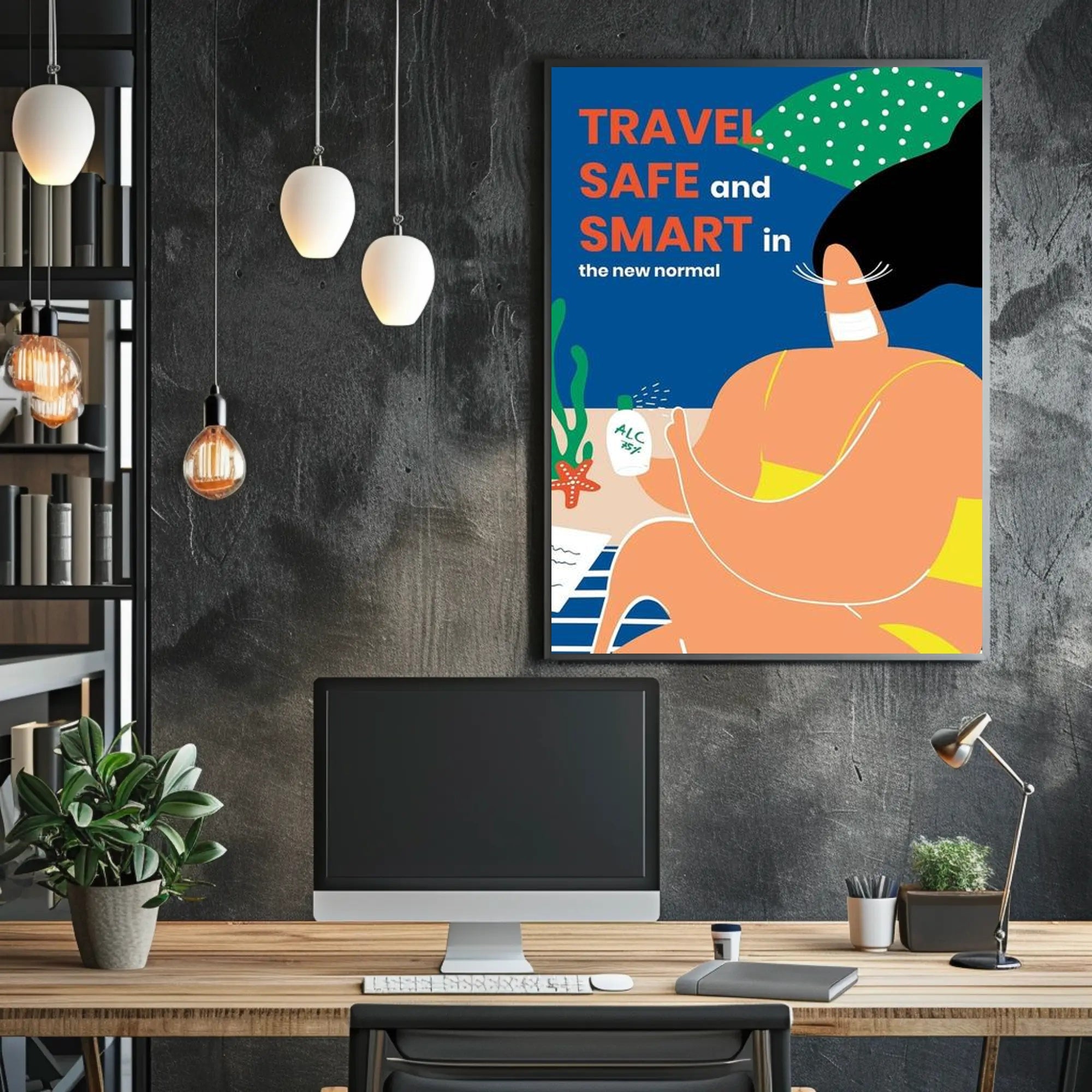 Travel Safe and Smart Poster PosterGoat