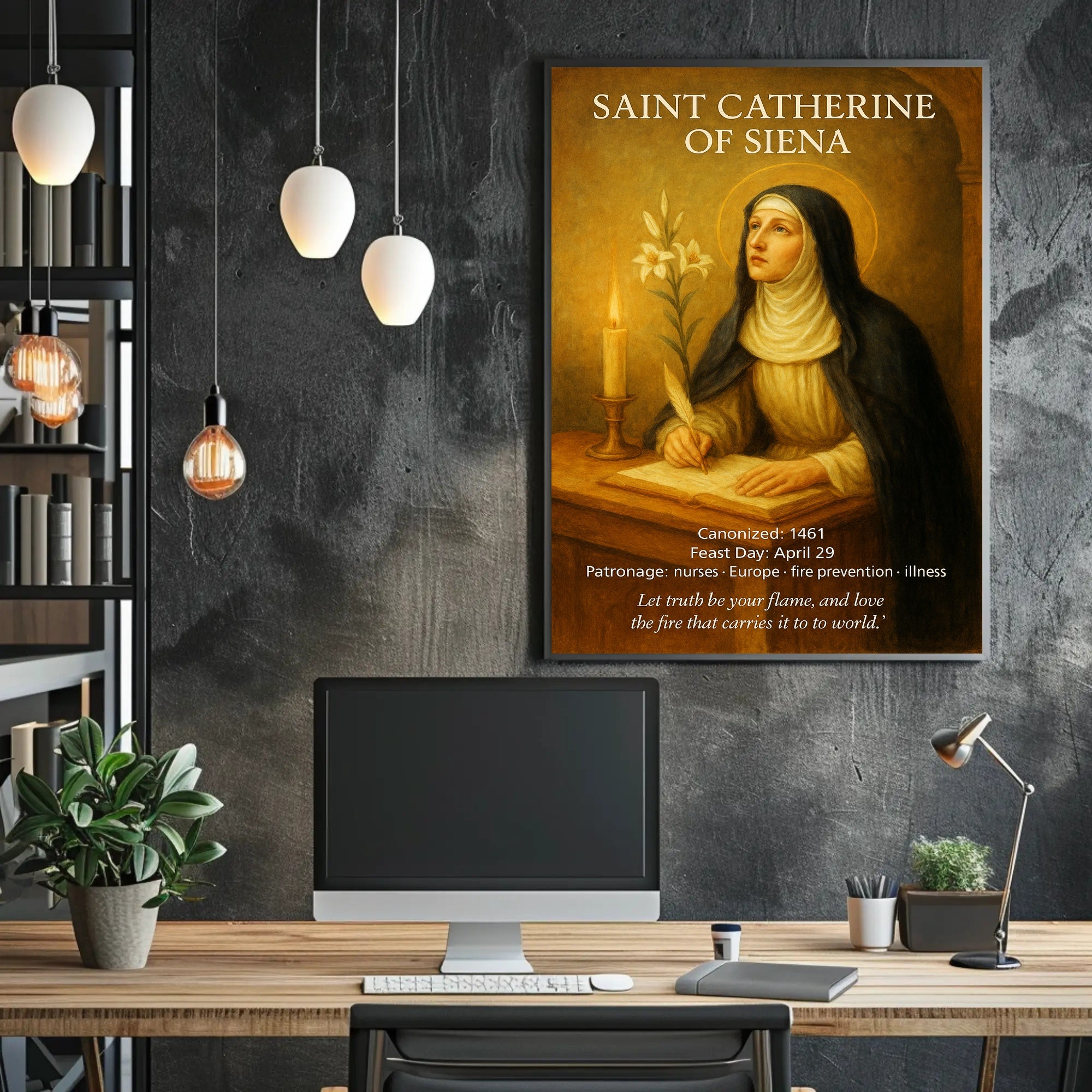Saint Catherine of Siena Poster PosterGoat