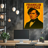 Franklin Pierce Scenic Portrait Vintage Travel Poster