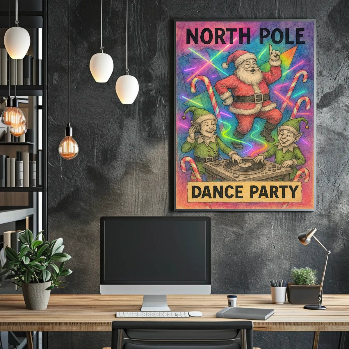 North Pole Dance Party Poster