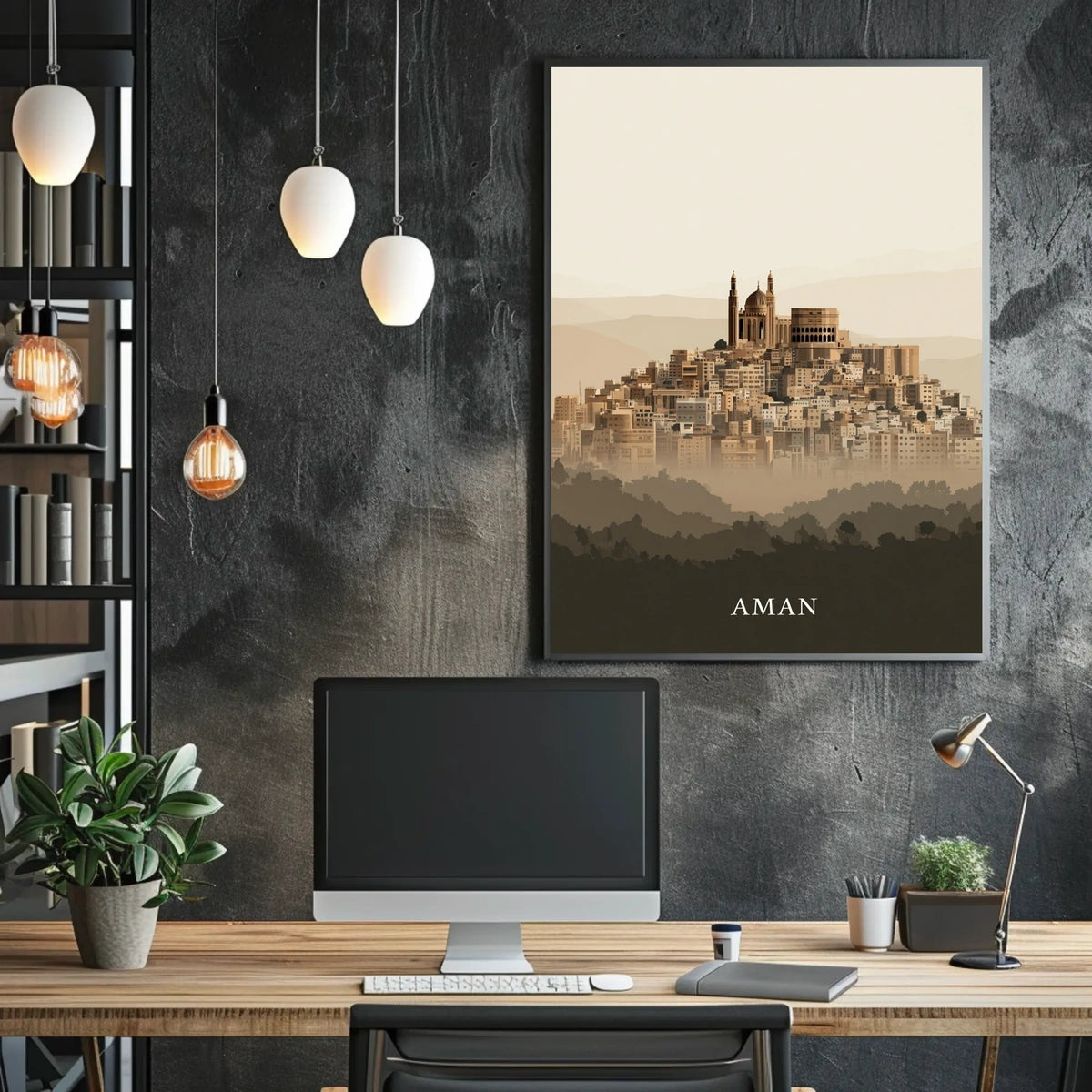 Aman A Tranquil Cityscape Poster