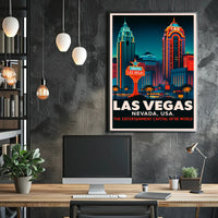 Las Vegas The Entertainment Capital Poster PosterGoat