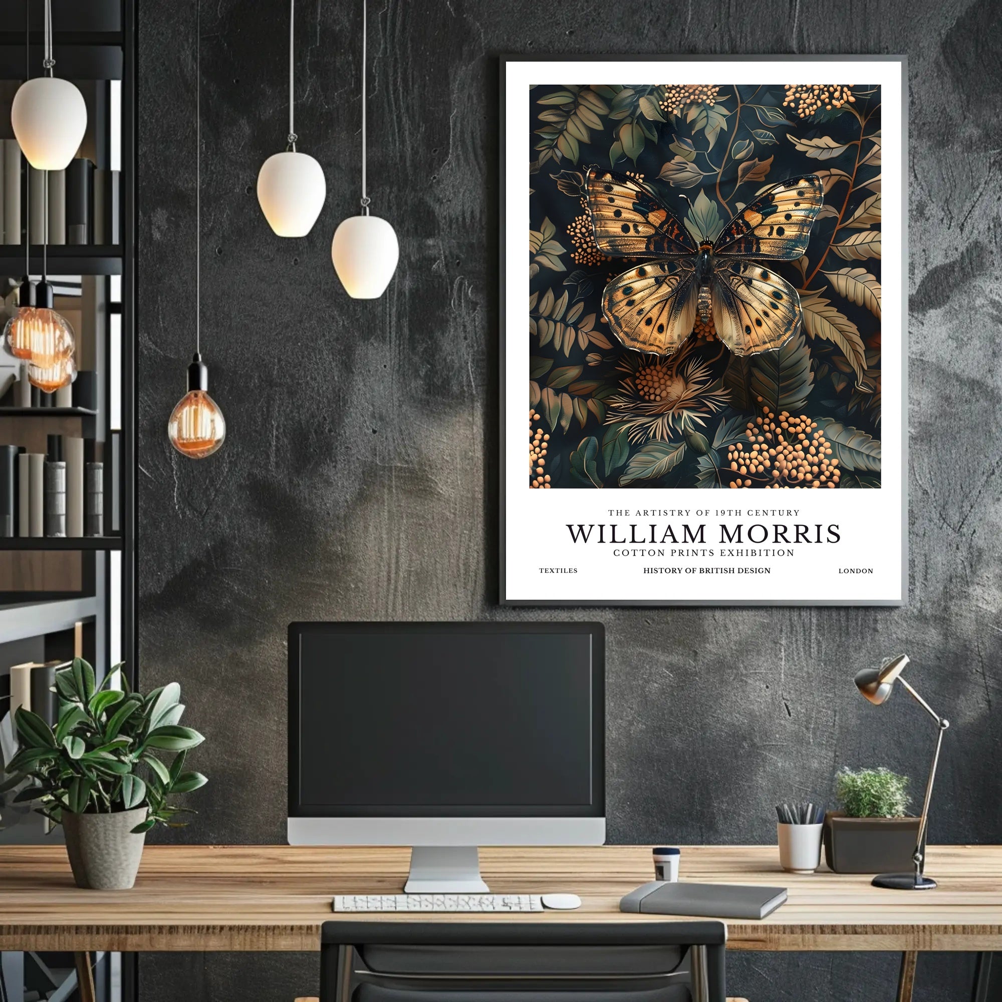William Morris Botanical Artistry Exhibition Artistic Poster