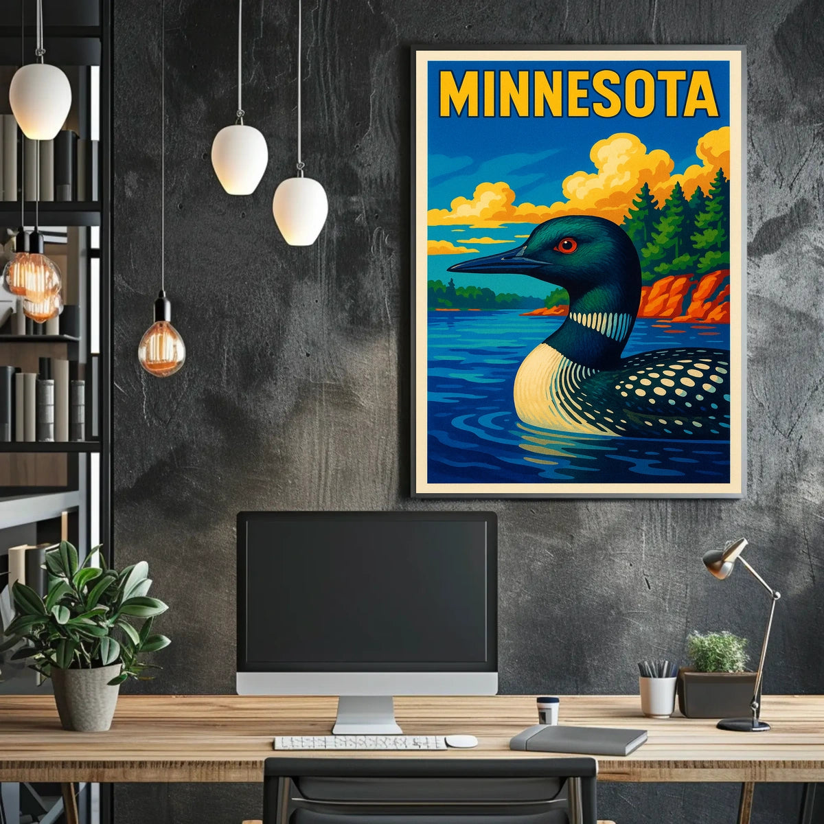 Minnesota Loon Poster