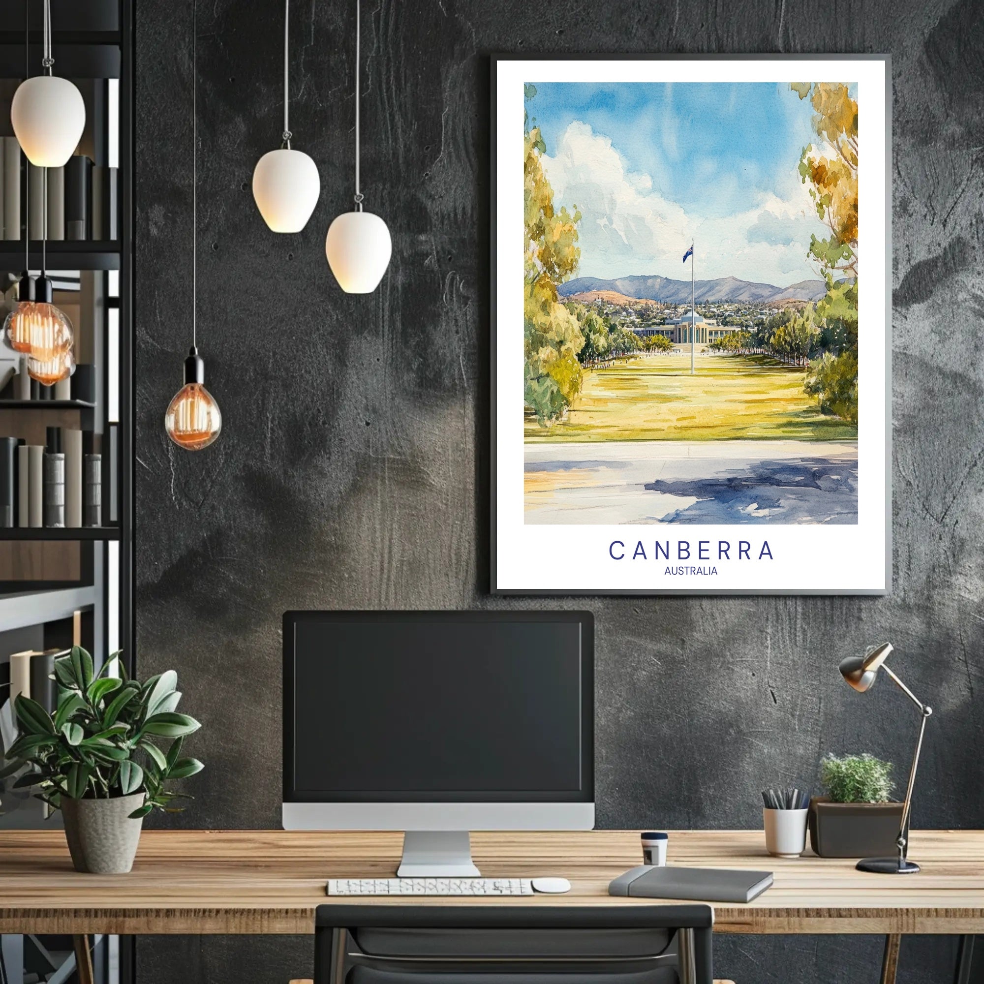 Canberra Scenic View Poster PosterGoat