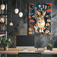 Enchanted Garden Rabbit William Morris Art Poster