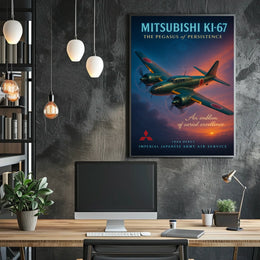 Mitsubishi Ki-67 The Pegasus of Persistence Poster