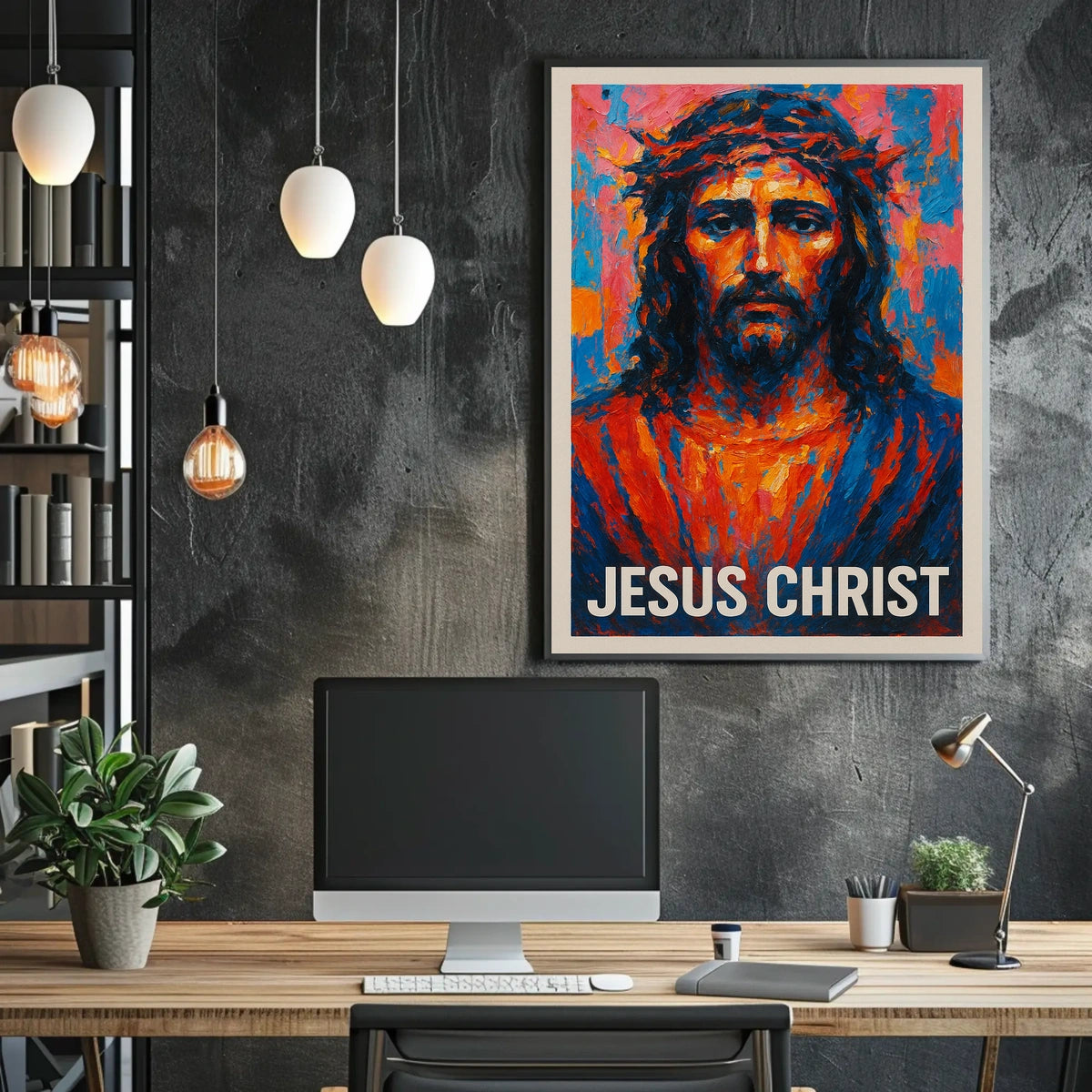 Jesus Christ Artistic Portrait Poster