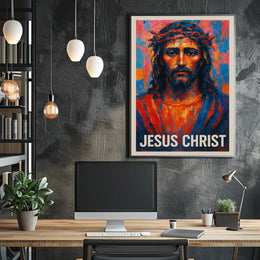 Jesus Christ Artistic Portrait Poster