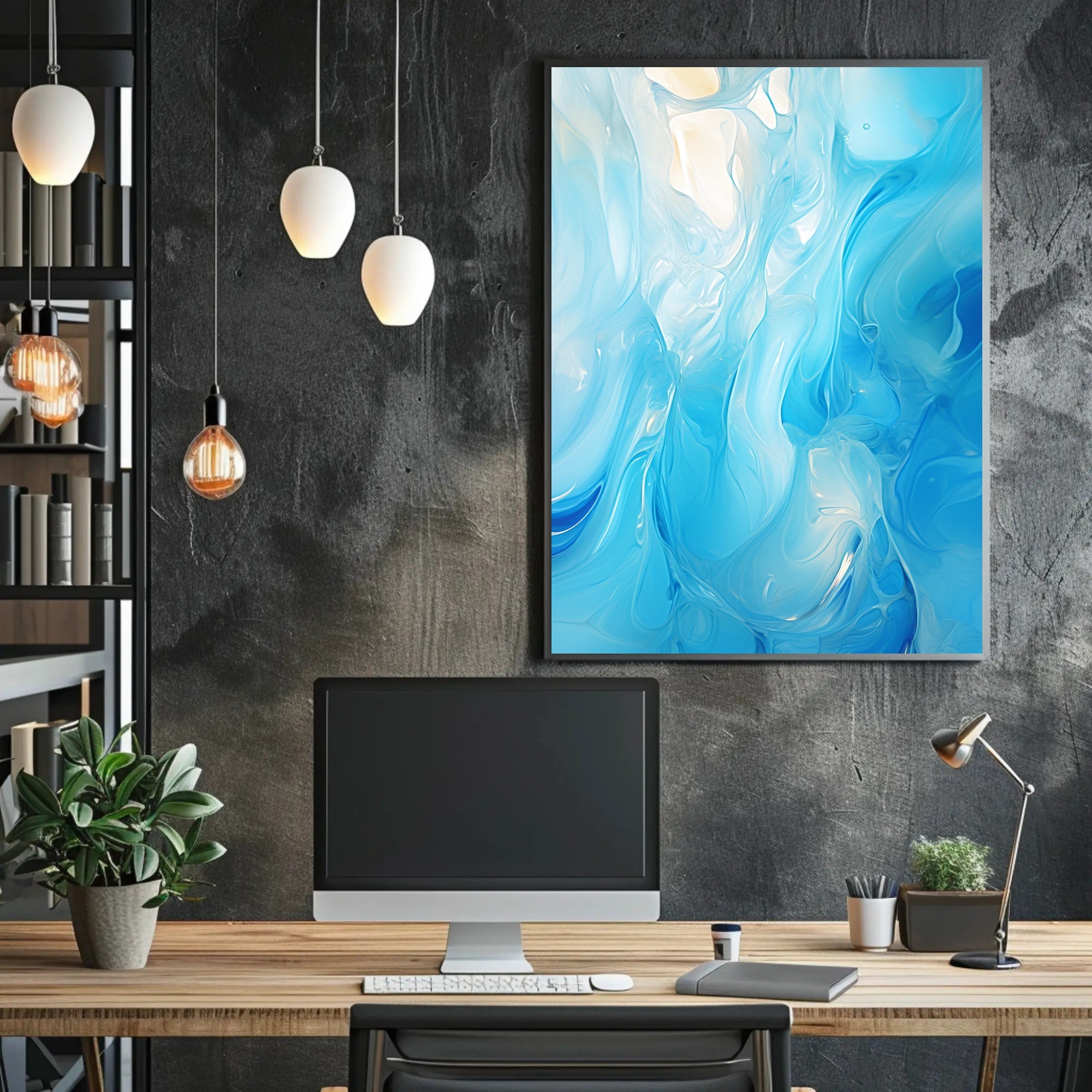 Oceanic Whirl Poster