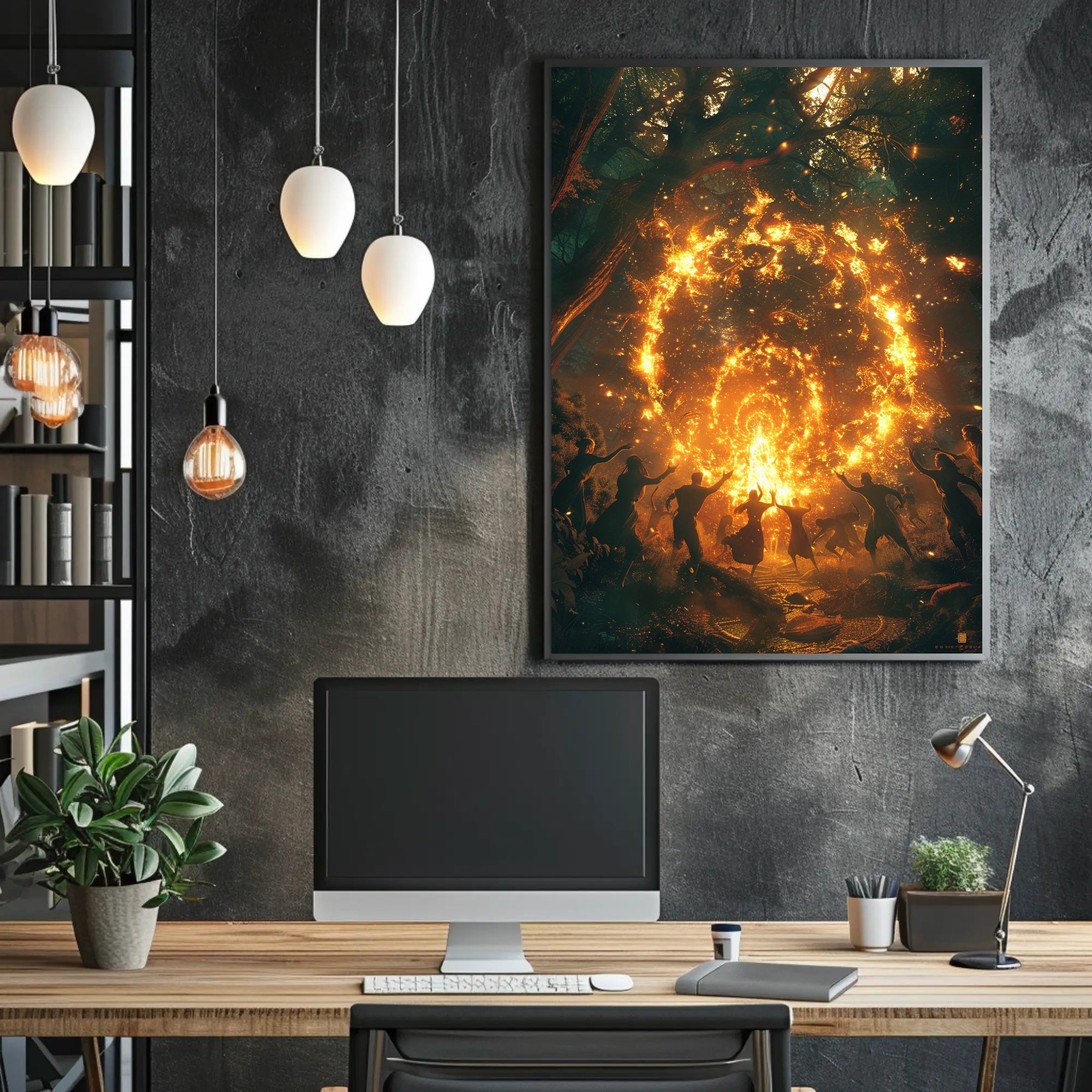 Mystical Dance in Enchanted Forest Fantasy or Mythology Poster PosterGoat