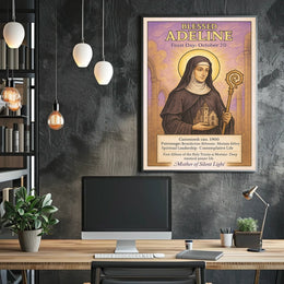 Blessed Adeline Patron of Benedictine Abbesses Poster