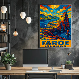 Faroe Islands Mosaic Poster