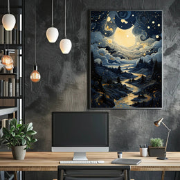 Celestial Nightscape Poster PosterGoat