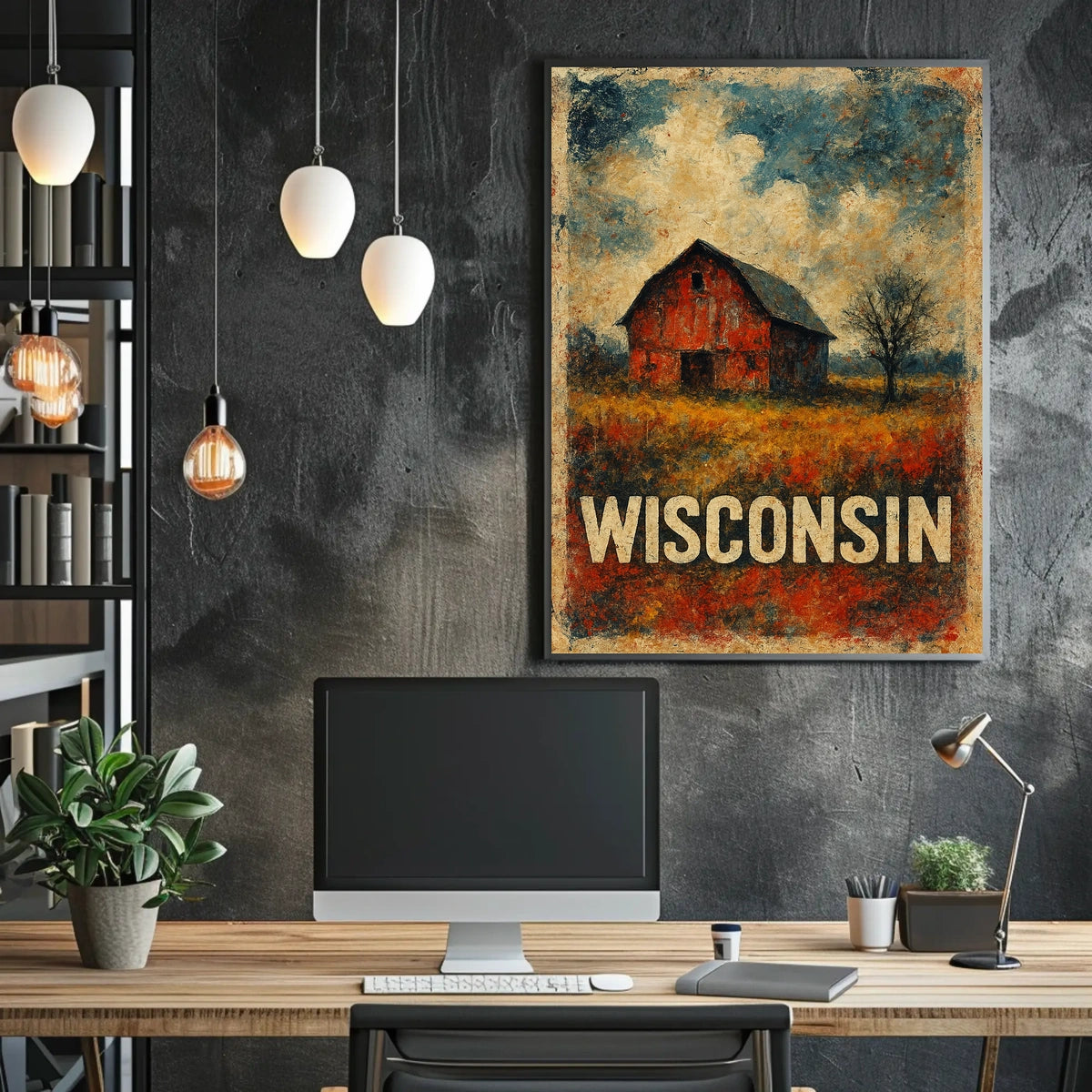 Rustic Wisconsin Poster