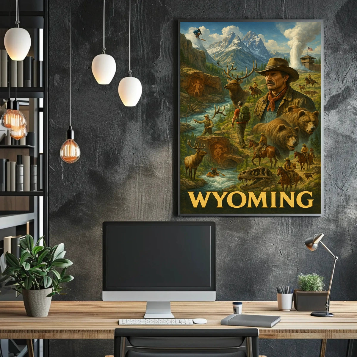 Wyoming Wilderness Adventure Poster