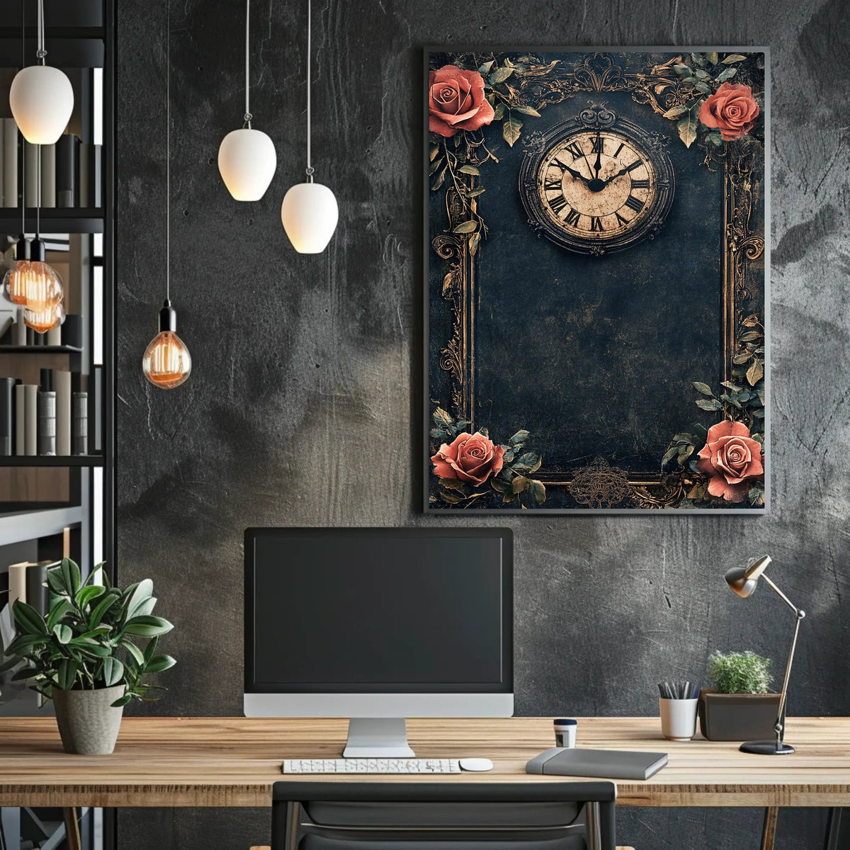 Vintage Clock Wall Art for Heritage Enthusiasts – Cultural Poster