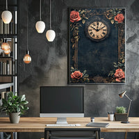 Vintage Clock Wall Art for Heritage Enthusiasts – Cultural Poster