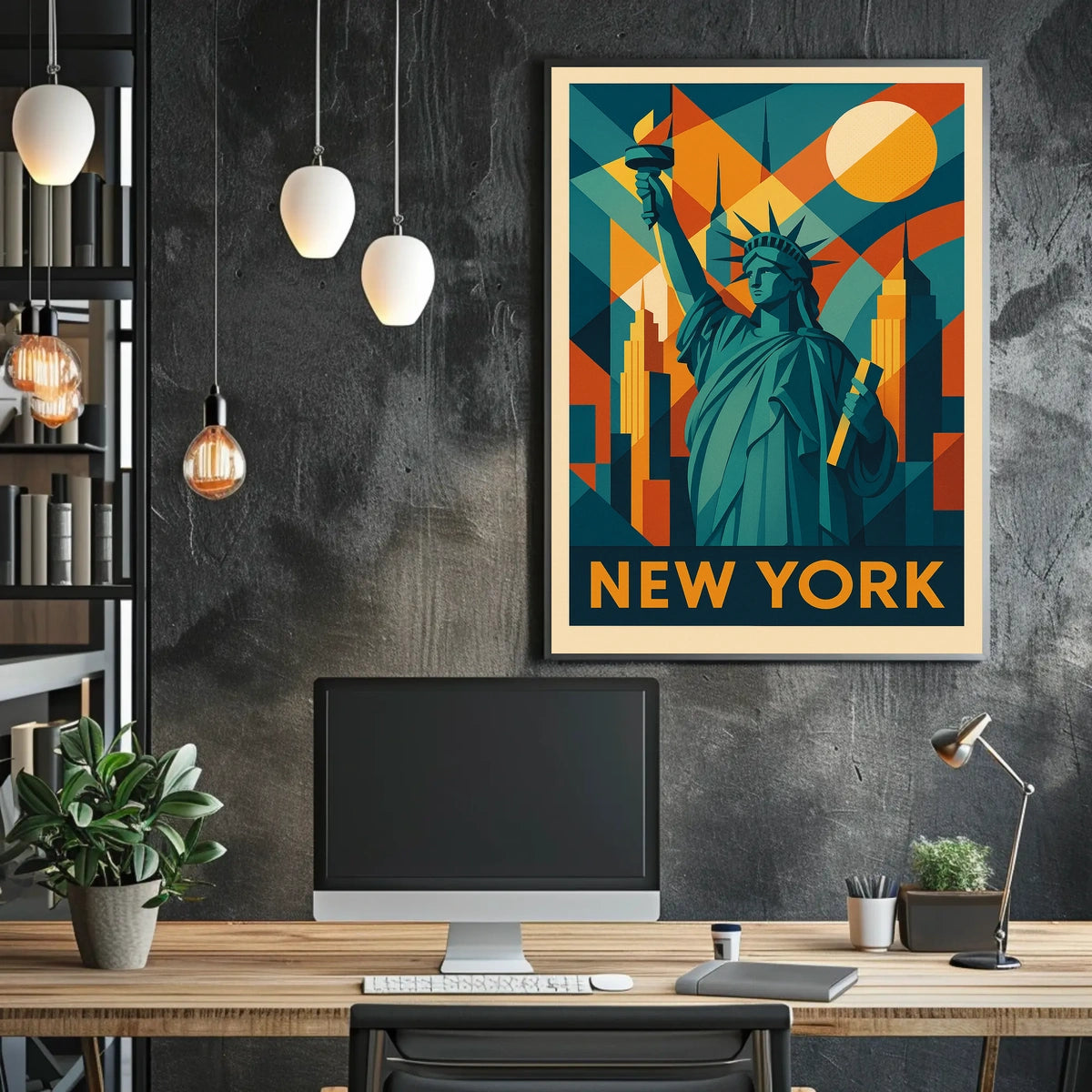 New York Iconic Skyline Poster