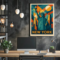 New York Iconic Skyline Poster