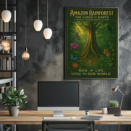 Amazon Rainforest The Lungs of Earth Poster