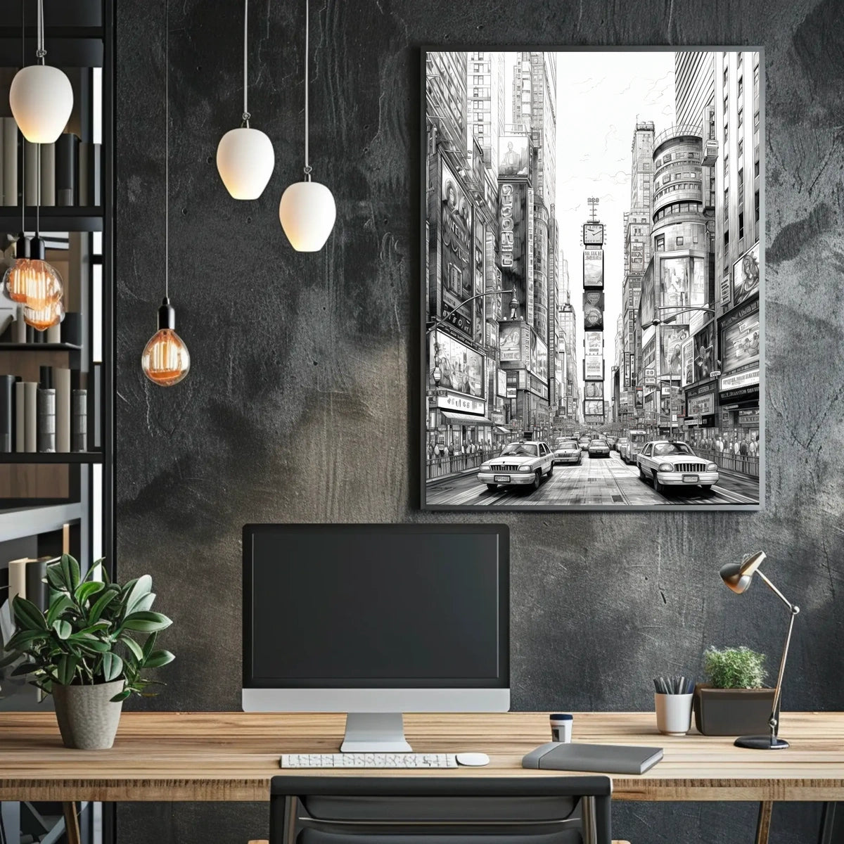 Times Square Urban Vibe Travel Poster