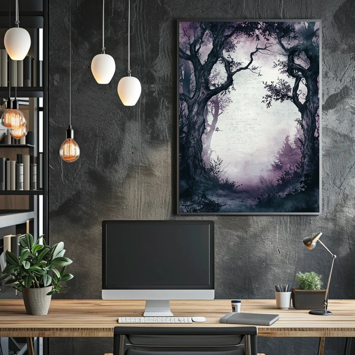 Mystical Forest Wonderland Art Print National Park Poster