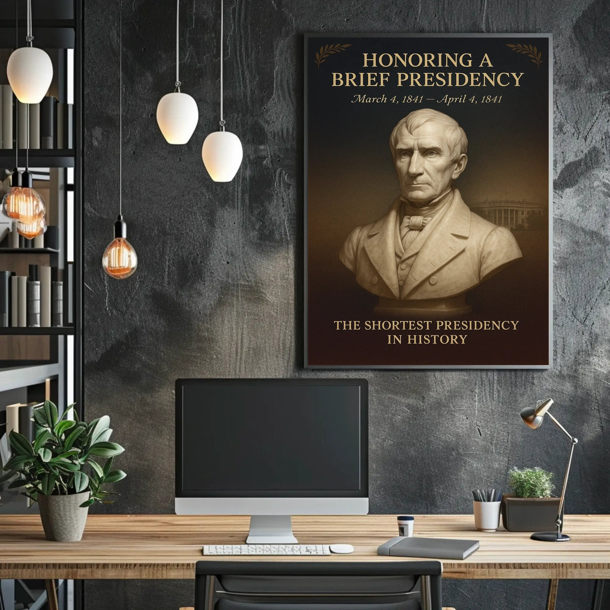 Honoring a Brief Presidency Poster