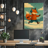 Winter Fox Adventure Poster