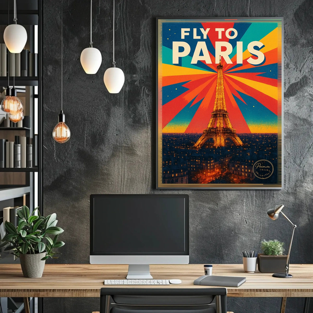 Fly to Paris Poster