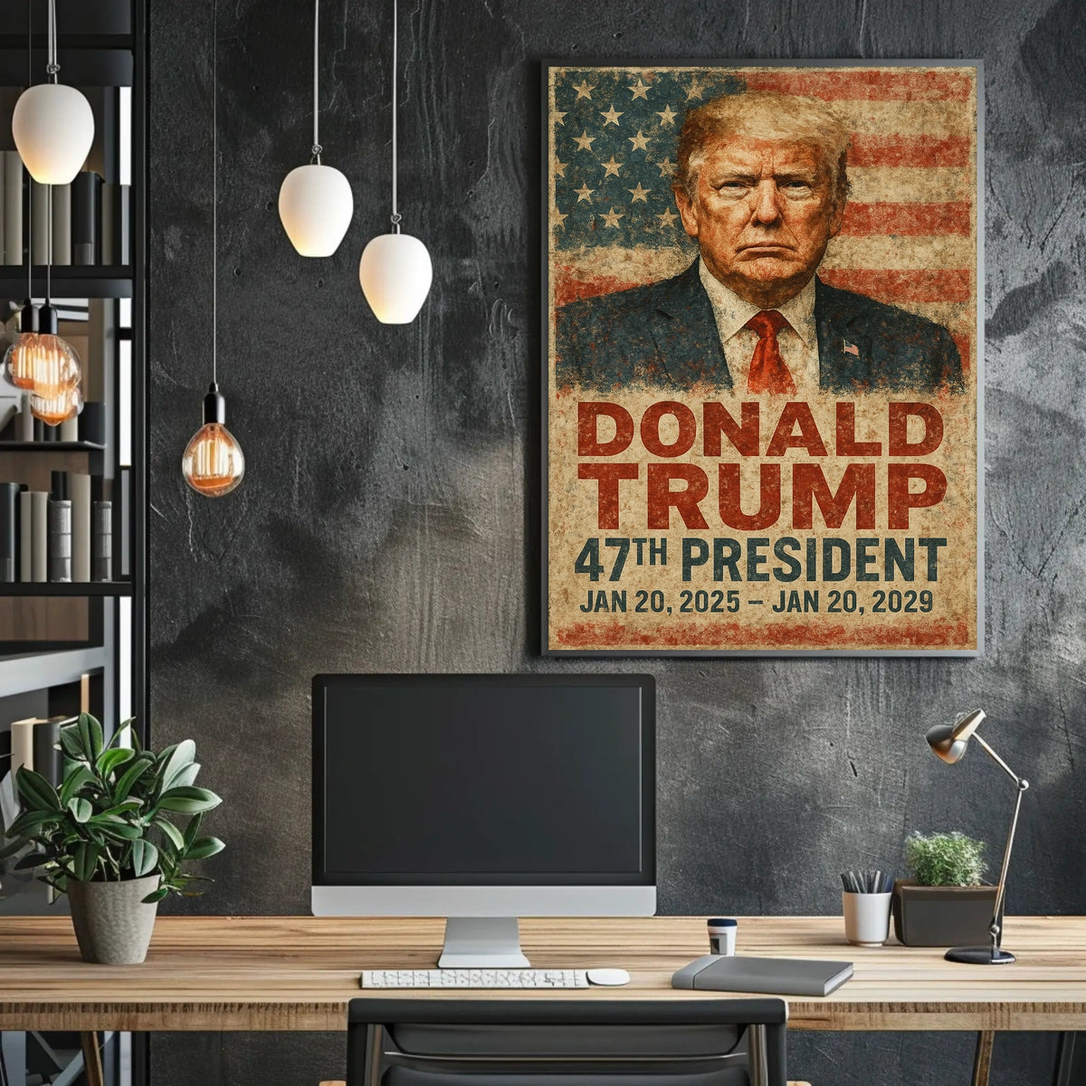 Trump Vision Resolve Patriotic Poster