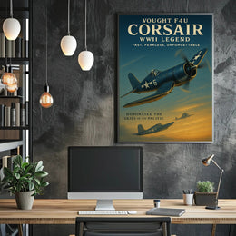 Vought F4U Corsair: WWII Legend Poster