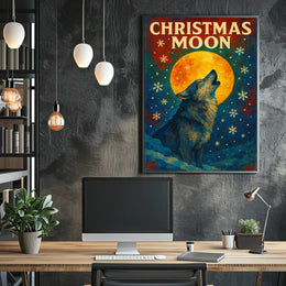 Christmas Moon Poster