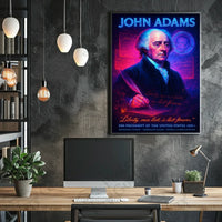 John Adams Portrait in Historical or Presidential Poster