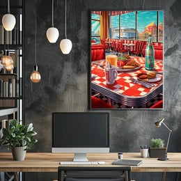 Retro Diner Delight Poster