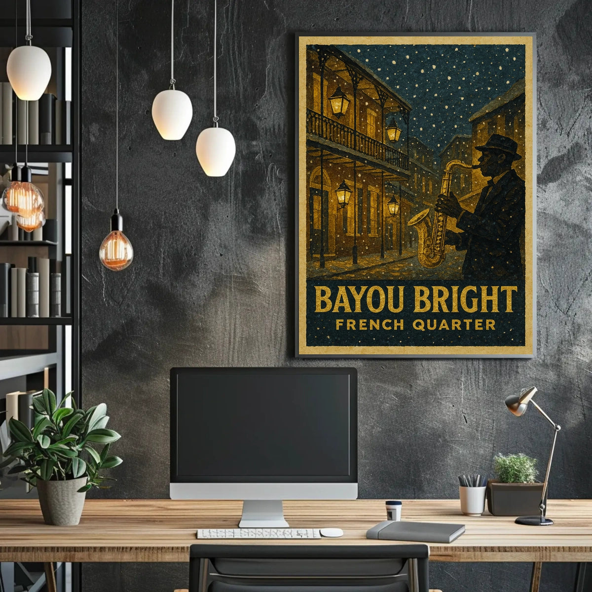 Bayou Bright French Quarter Poster