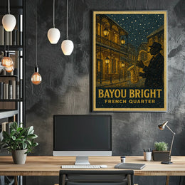 Bayou Bright French Quarter Poster