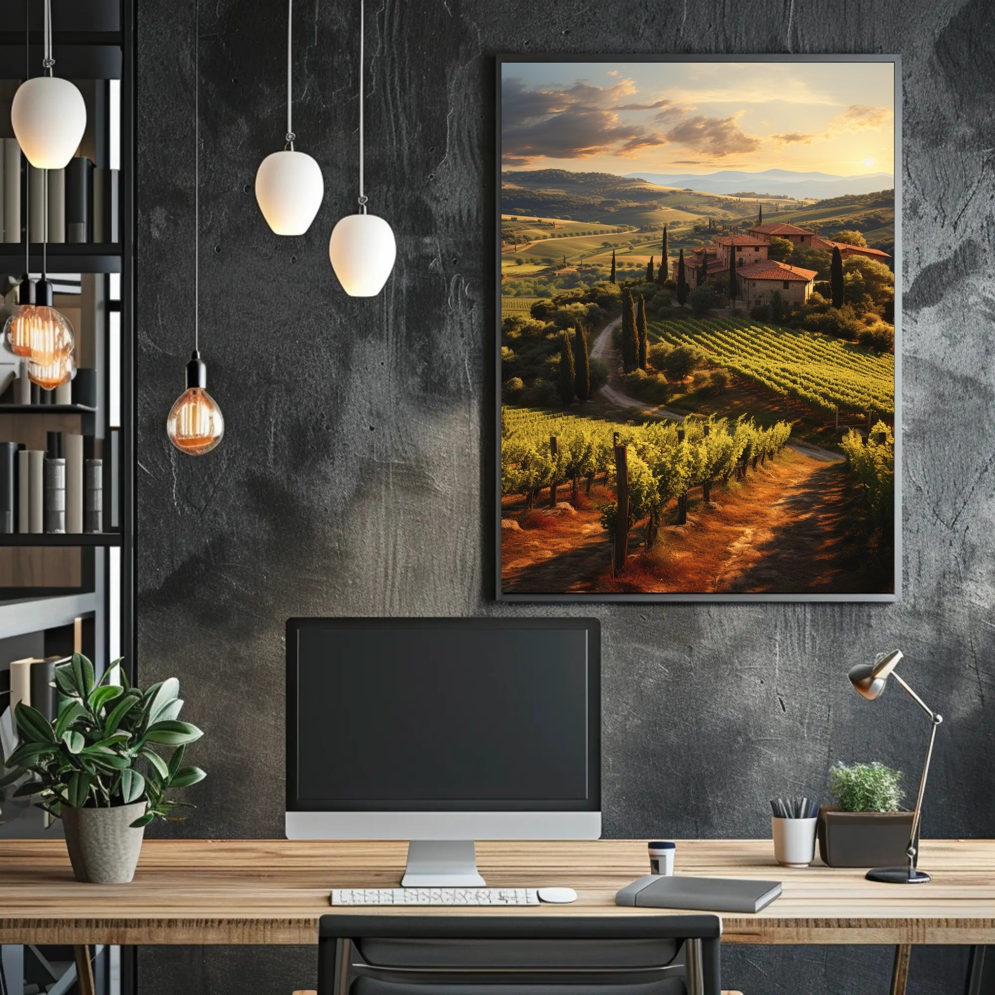 Tuscany Countryside Tranquil Escape Travel Poster
