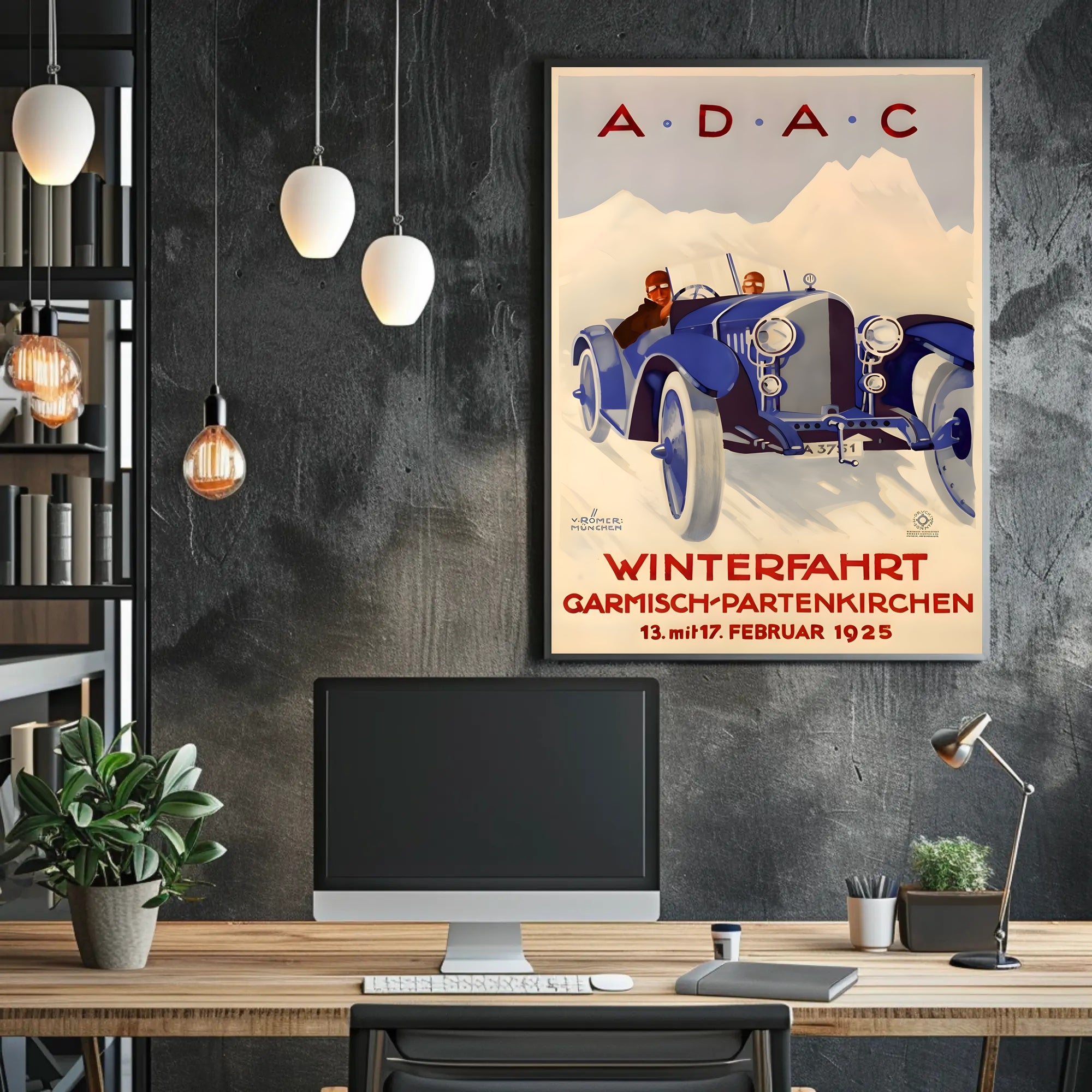 Winterfahrt 1925 Advertisement Poster