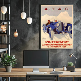 Winterfahrt 1925 Advertisement Poster