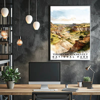 Theodore Roosevelt Watercolor Wall Art Poster