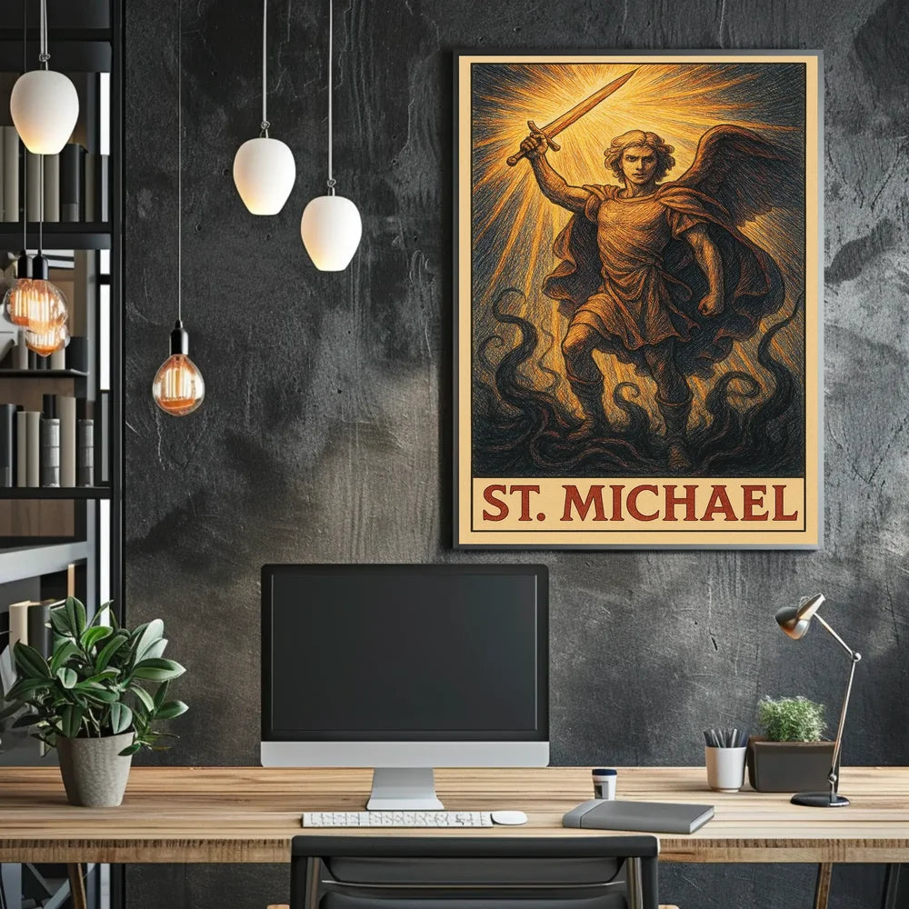 Abstract Urban Landscape Stylized Poster