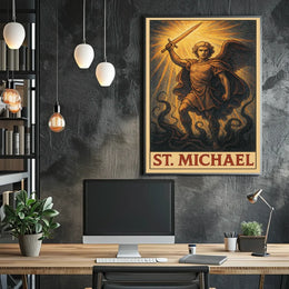 Abstract Urban Landscape Stylized Poster