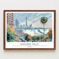 Vibrant View of Niagara Falls Poster PosterGoat